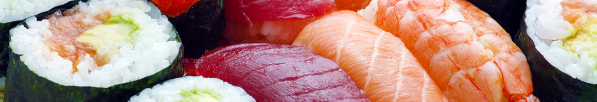 Eating Japanese Sushi at Naked Fish restaurant in Hayward, CA.